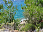 Strand nabij Lithio in de westkust - Eiland Chios