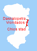 Route Chios stad - Vrondados - Daskalopetra