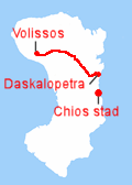 Route Daskalopetra - Volissos